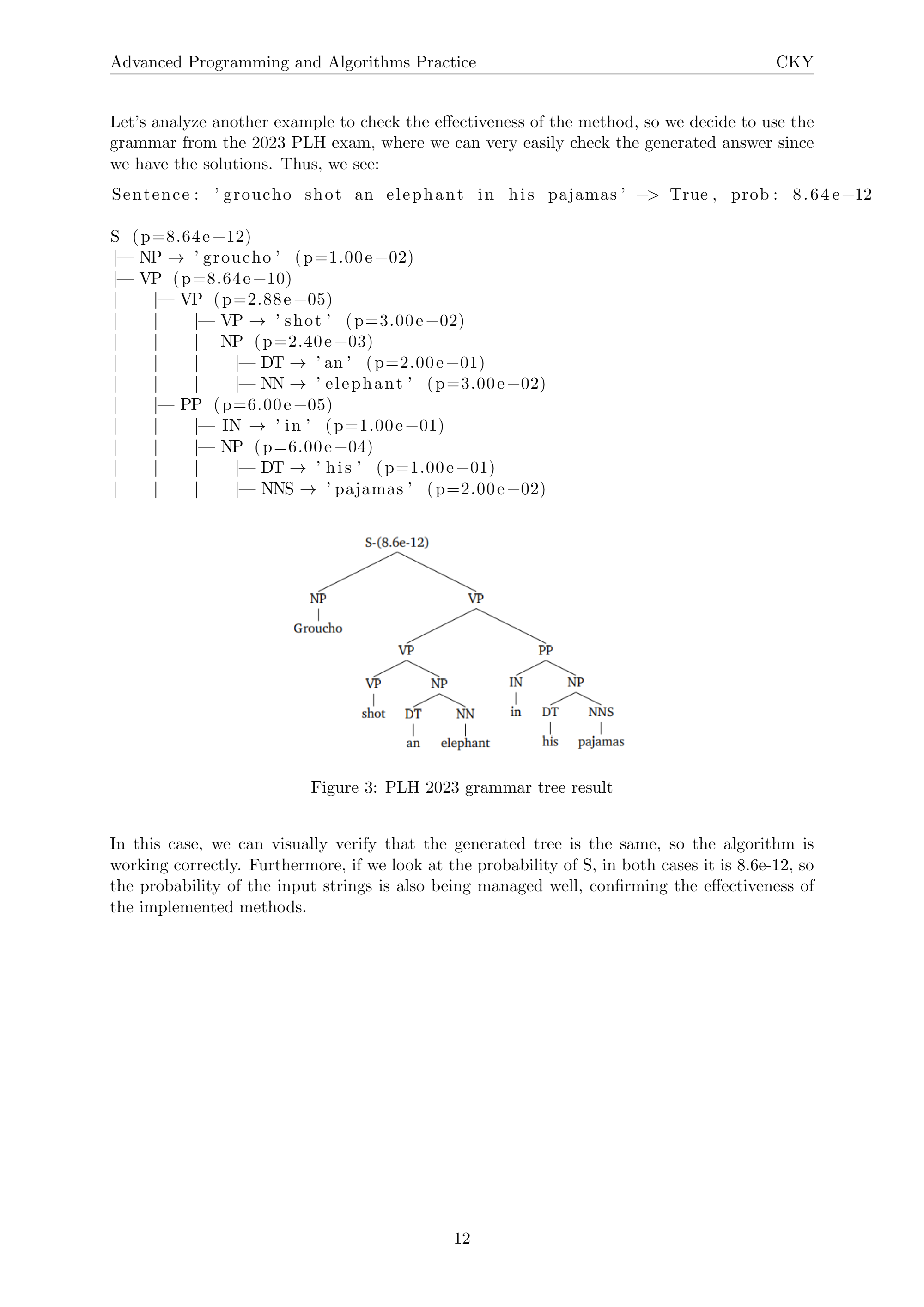cky algorithm project